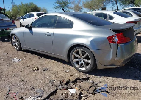 2003 Infiniti G35 Base W/Leather z USA, uszkodzony, nr VIN JNKCV54E23M221595